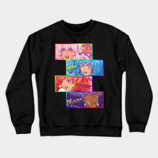 retro face style - jem and the hologram Crewneck Sweatshirt